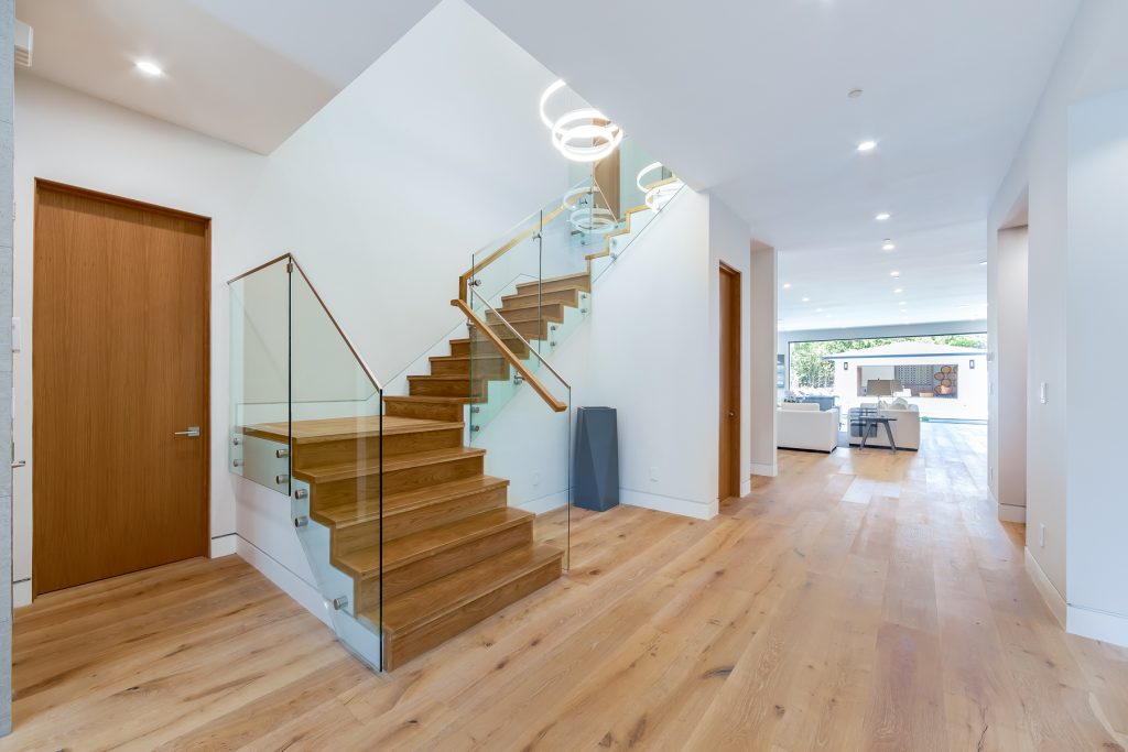 Staircase of New House Construction Project in LA