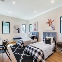 Bedroom of Custom House Build in LA
