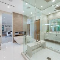 Master Bathroom of Custom House Build in LA
