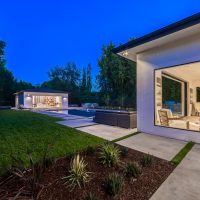 Backyard & Pool of Custom House Build in LA